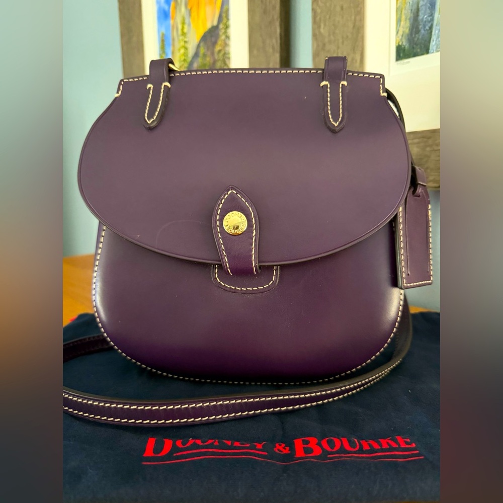 Dooney & Bourke Alto Collection Happy Bag Crossbody, Purple - Picture 2 of 9